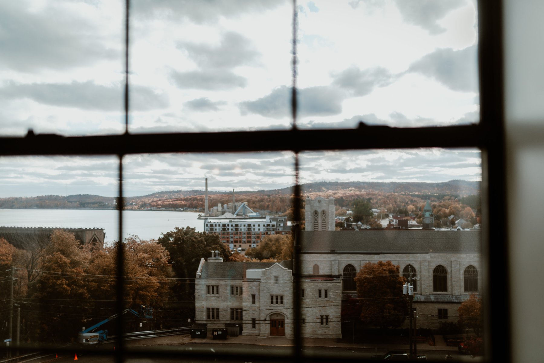 A view from the Landmark Inn in Marquette, MI.