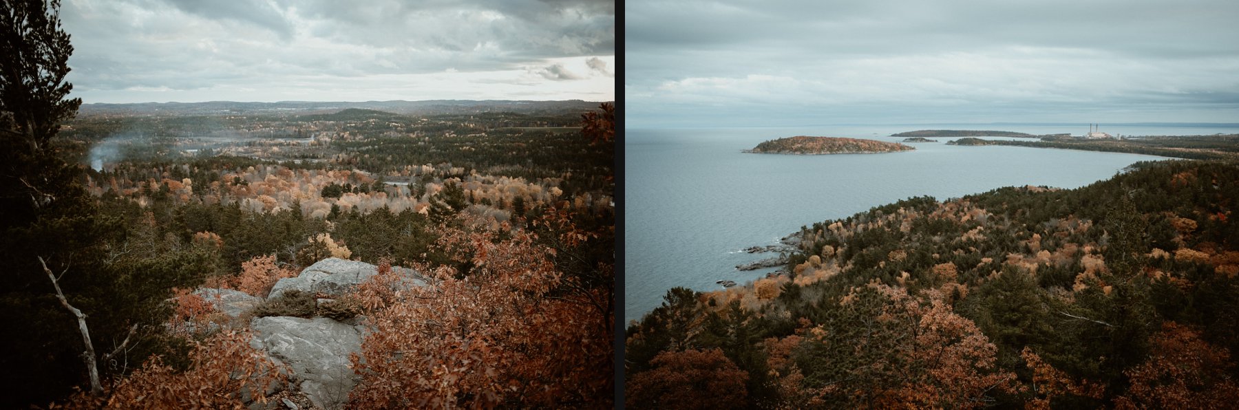 Sugarloaf Mountain in Marquette Michigan - fall colors.