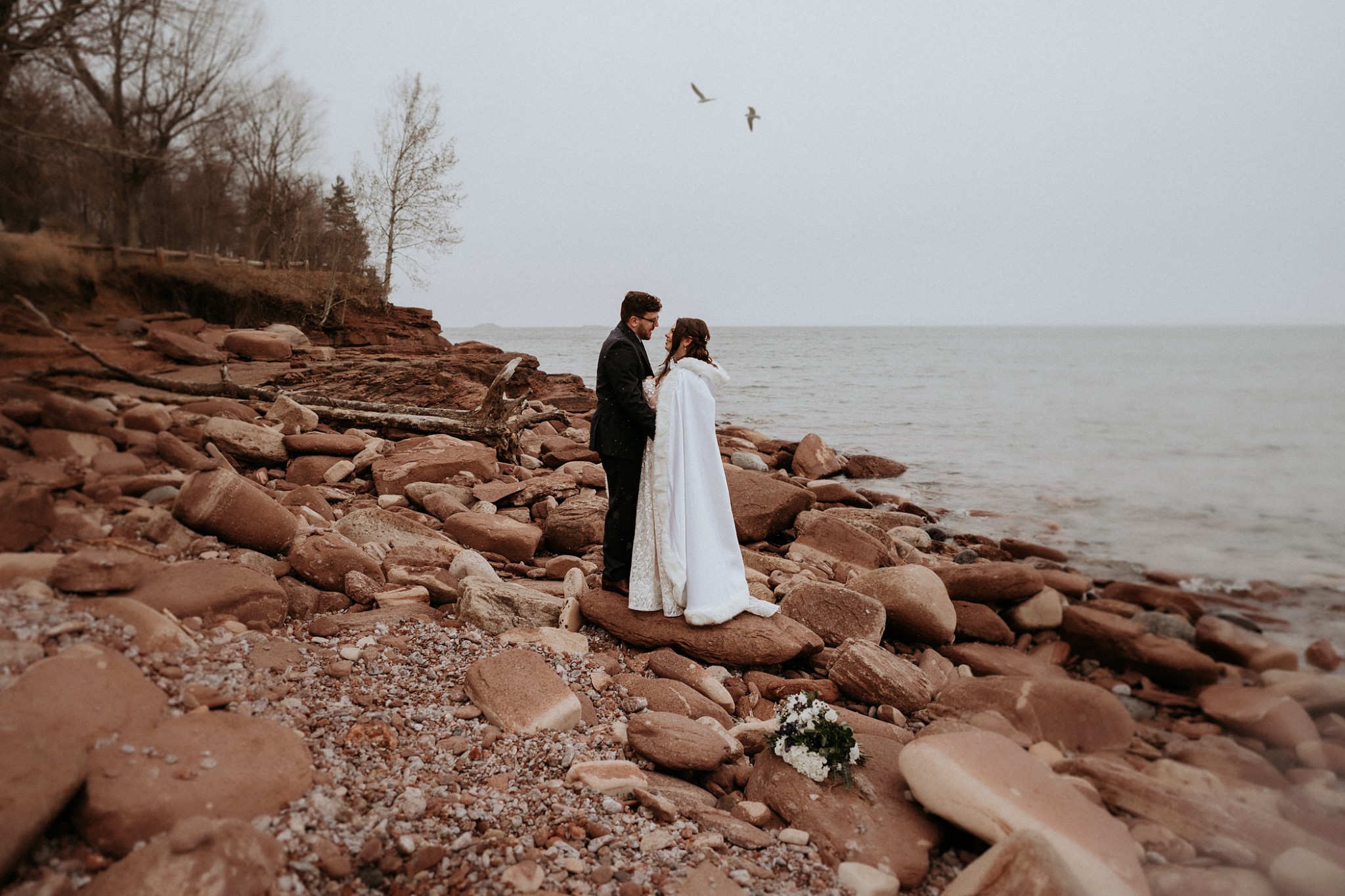 Elopement at Presque Isle, Marquette Michigan